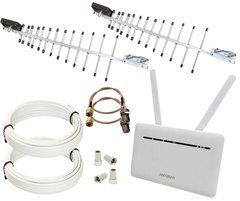 Интернет комплект для села и пригорода 4G роутер Anteniti B535 и 4G LPDA MIMO антенна