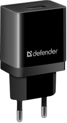 Сетевое зарядное устройство DEFENDER EPA-10 черная, 1хUSB, 5V/2.1А