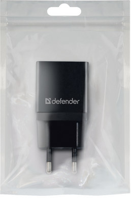 Сетевое зарядное устройство DEFENDER EPA-10 черная, 1хUSB, 5V/2.1А