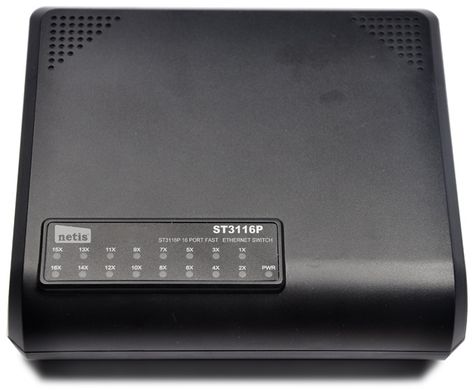 Комутатор Netis ST3116P 16-ти портовий 10 / 100Mbps Fast Ethernet Свіч