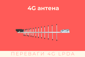 Переваги 4G антени Mobile Guard LPDA 15 дБ
